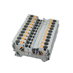 PT4 Push-in Din Rail Terminal PT-4 4mm² Cable Connector Electrical Connect Din Rail Screwless Terminal Block
