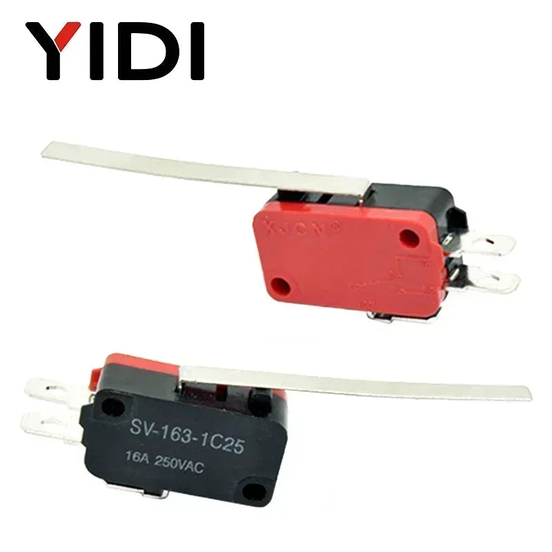 V-15 V-151 V-152 V-153 V-154 V-155 V-156-1C25 Microswitch SPDT Momentary Travel Mini Micro Limit Switch 1NO1NC Roller Lever Arm