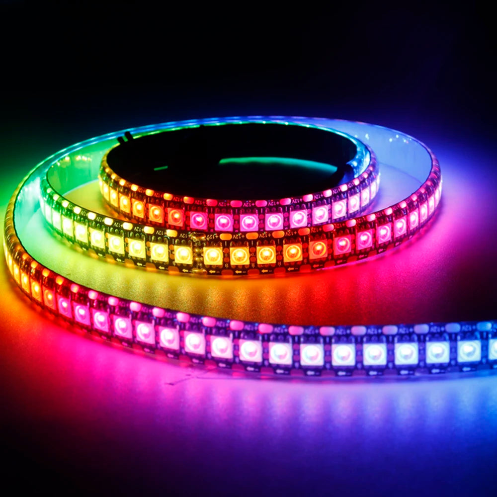 1-3M WS2812B WS2815 LED Strip 144 Pixels/LEDs/m Addressable IC Smart 5050 RGB LED Strip Light IP30/IP65/IP67 DC5V/12V