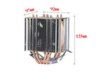 XUANFENG Air-cooled CPU Cooler 90mm Fan Twin Towers 4/6 Heat Pipe 4pin/PWM Compatible LGA2011 115x 1200 1700 X79 X99 AMD AM3 AM4