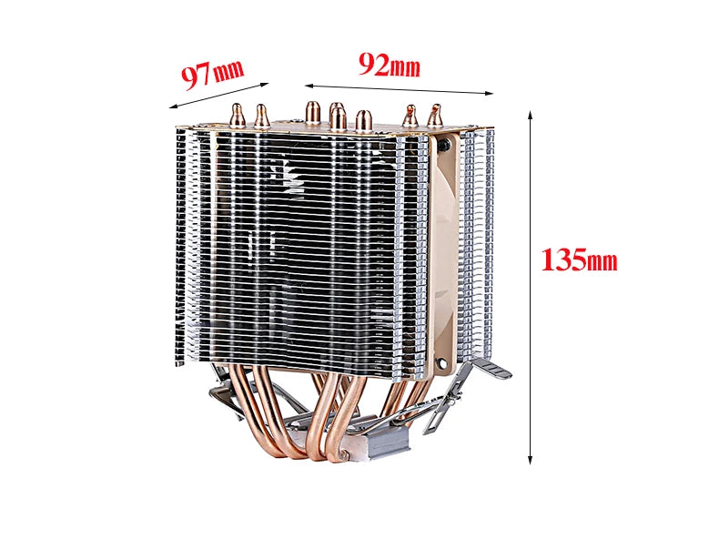 XUANFENG Air-cooled CPU Cooler 90mm Fan Twin Towers 4/6 Heat Pipe 4pin/PWM Compatible LGA2011 115x 1200 1700 X79 X99 AMD AM3 AM4