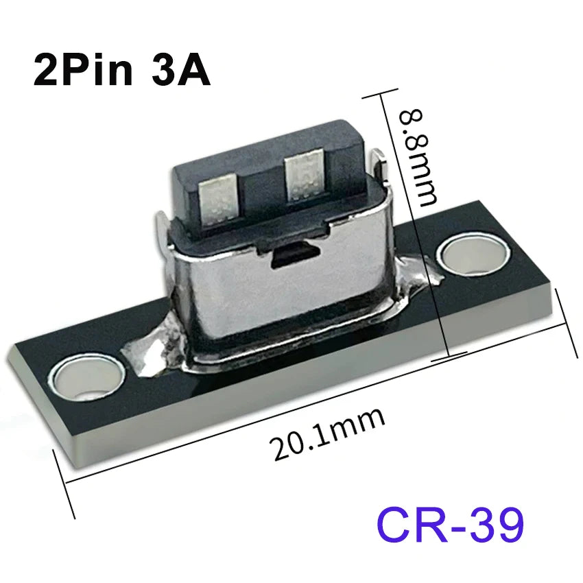 1-10pcs USB 3.1 Type C Socket With Screw Fixing Plate Type-C USB Jack 3.1 Type-C 2Pin 4Pin 5Pin 6Pin Female Connector Jack
