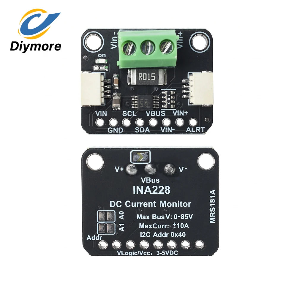 INA228 INA238 INA237 Current Power Monitor Module STEMMA QT Qwiic I2C 85V 20A ADC Energy Accumulation for BMS Solar PV IoT