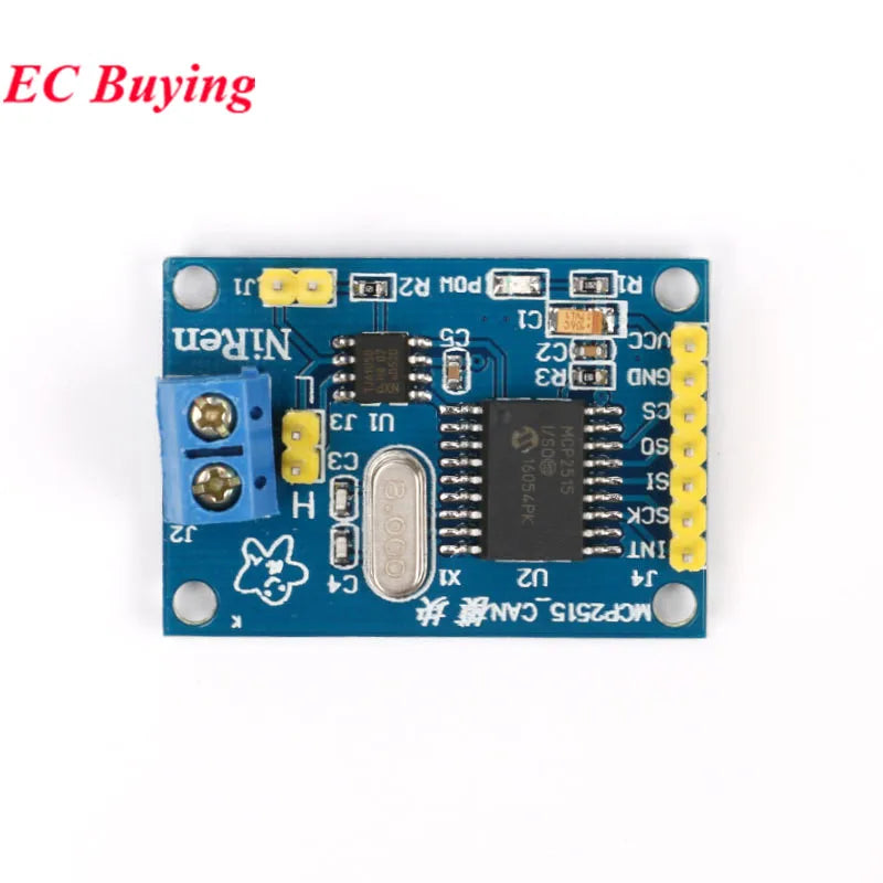 RS485 CAN HAT Expansion Board MCP2515 TJA1050 SPI 51 CAN Bus Controller UART Communication Module for Raspberry Pi 4B/3B+/Zero W
