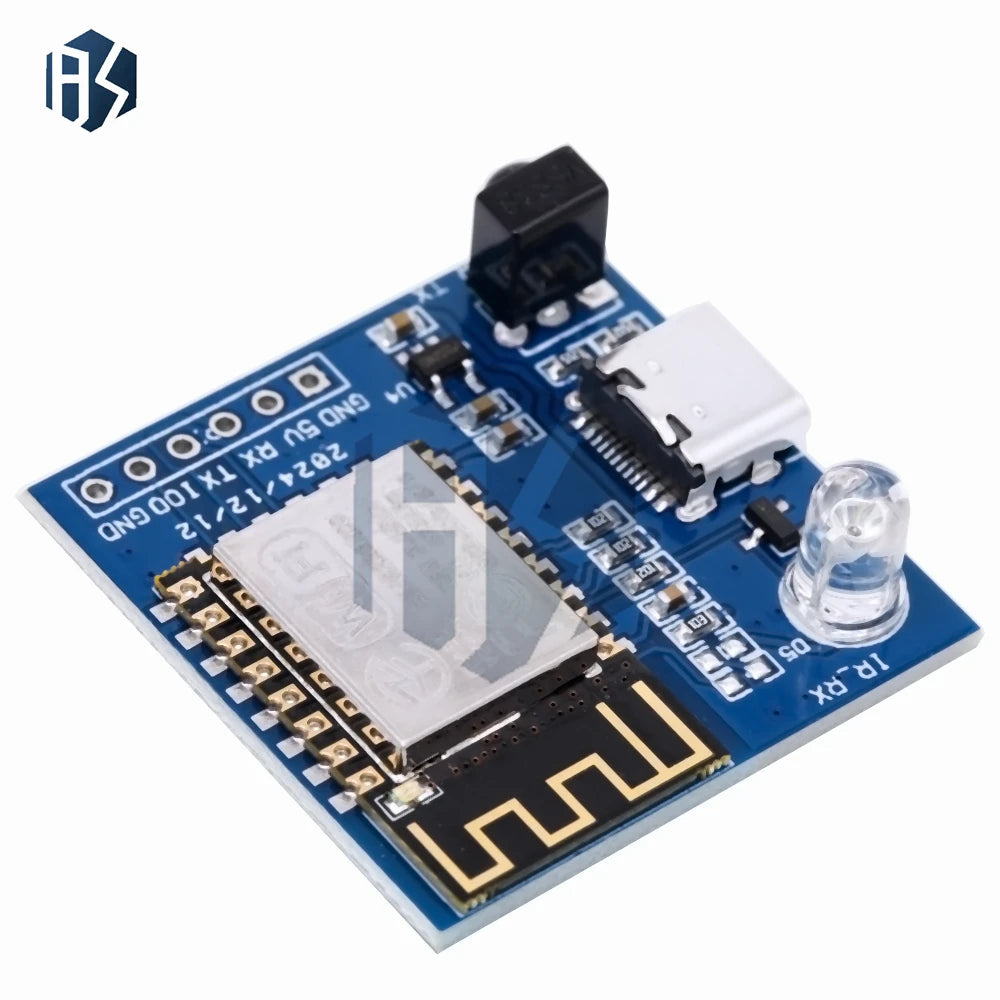 ESP8266 Infrared Emission And Reception NEC Command WIFI Transmission Module Development Board ESP-12F Module TYPE-C