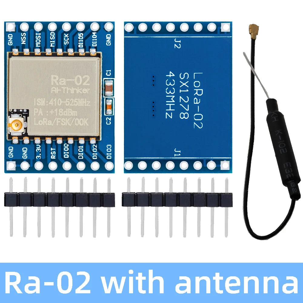 433MHZ SX1278 LoRa Module 433M 10KM Ra-02 Wireless Spread Spectrum Transmission Board 2.4G IPX Antenna for Smart Home