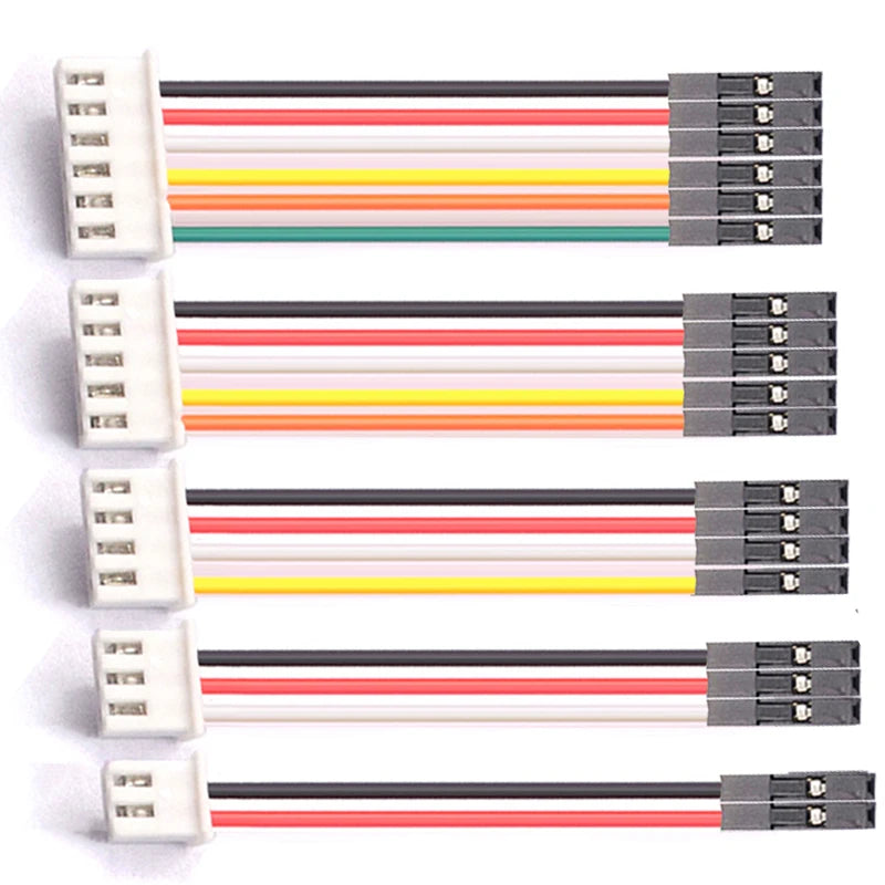 10PCS Dupont Line to SH1.0/MX1.25/ZH1.5/HY2.0/PH2.0/XH2.54 Cable 1P Female 2/3/4/5/6/P 20CM  26AWG 28AWG Jumper Wire