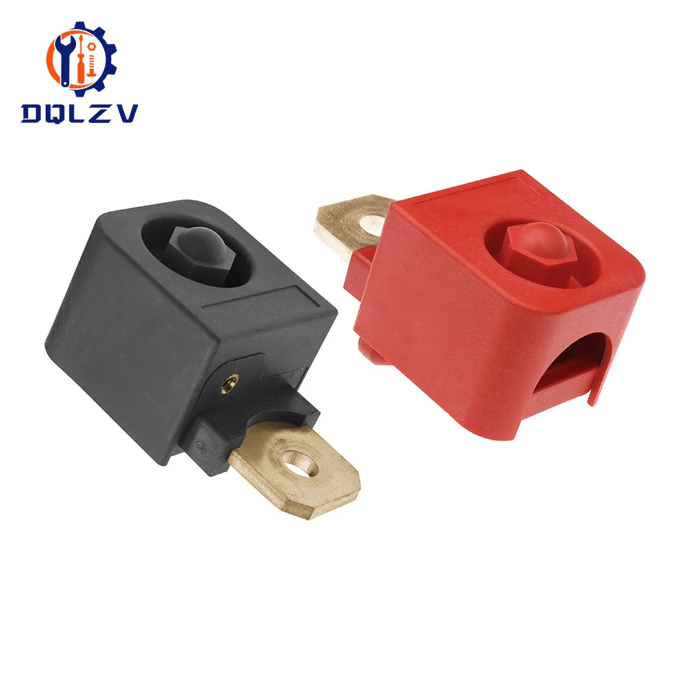 M6/M8 high current 300A power terminals square red/black for lithium battery inverter solar power terminals connectors