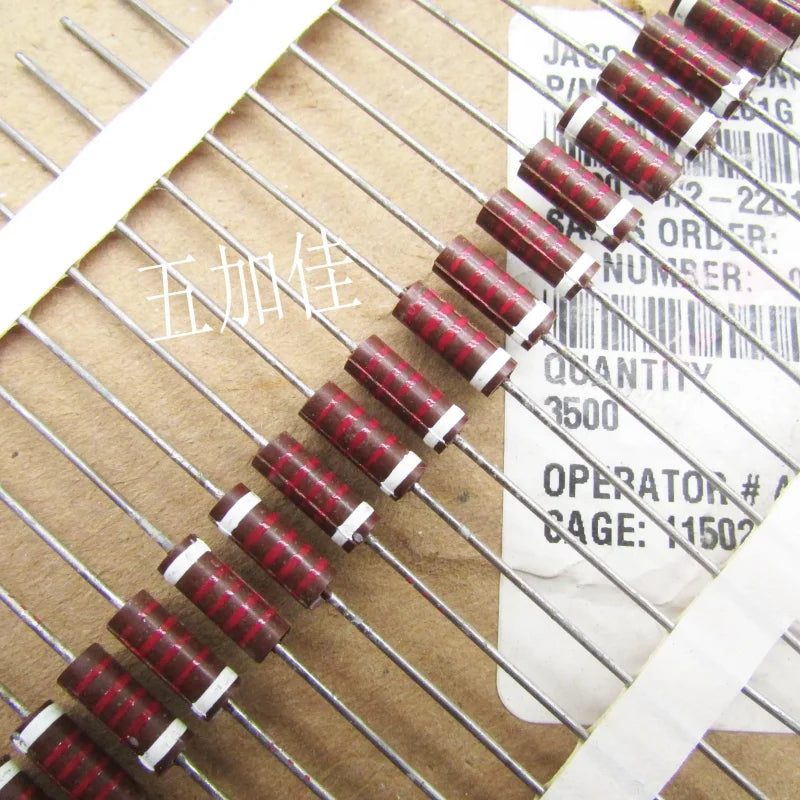 10-100pcs RL202201G 1/2W 2.2K 2% 0.5W imported American made axial metal film resistors