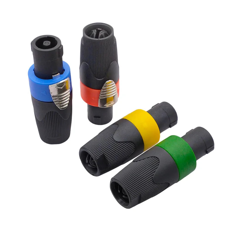 4 Pole Male Speakon Connectors Plug Powercon Connector for Professional Audio And Power Applications Speaker Connectors