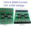 16CH RS485 Analog Input Module 0-5V 0-10V 4-20MA 0-20MA Current Voltage Collector N4VIH16 N4CIE16