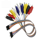 1/5PCS Colored DuPont Wire With Crocodile Clip DuPont Male/Female Head Crocodile Clip Wire Test Wire Connecting Wire For Arduino