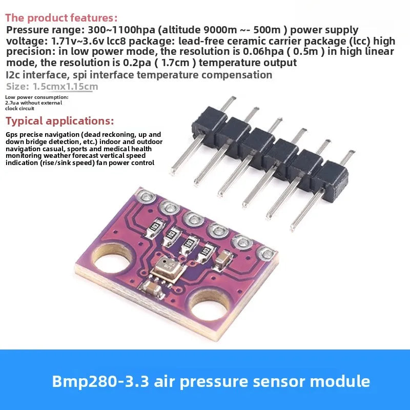 Easy-Integration BMP180 BME280 AHT20 Sensor High Precision Barometric Pressure Altimeter