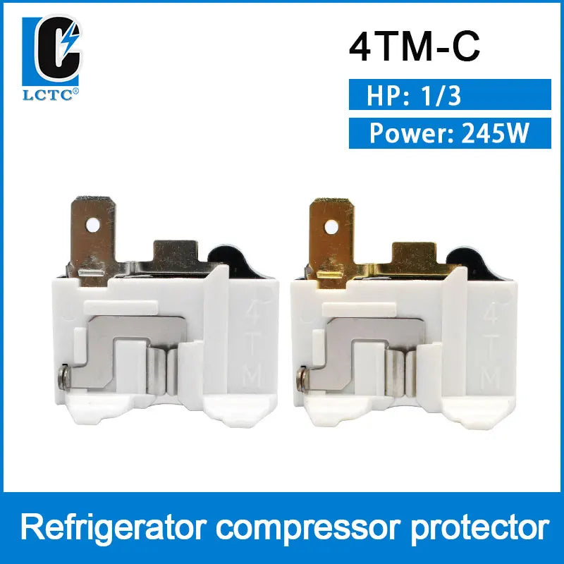 LCTC 110V Refrigerator Voltage Protector Relay 220V Hinse Overload Protector For Refrigerator Spare Parts Air Conditioner 4TM-C