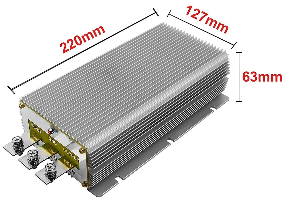 24V TO 12V 100A -300A DC DC Step Down Converter Regulator Voltage Output Power Supply Module for Cars Solar Reducer Module ROHS