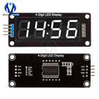 TM1637 LED Display Module for Arduino 4 Digit 7 Segment 0.56 inch Time Clock Indicator Tube Module Red Blue Green Yellow White