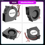 2PCS 5V USB Brushless Blower Cooling Fan USB Ventiliator Computer Case Cooler  PBT CPU Radiator USB Fan PC USB Gadgets