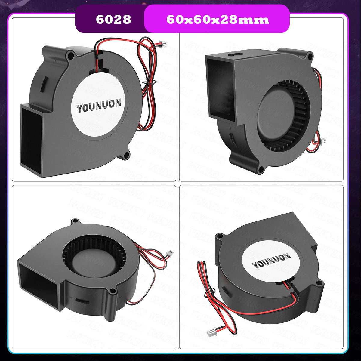 2PCS 5V USB Brushless Blower Cooling Fan USB Ventiliator Computer Case Cooler  PBT CPU Radiator USB Fan PC USB Gadgets