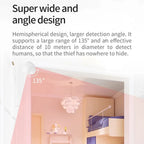 PIR Motion Sensor ZigBee Human Body Infrared Induction Detector Linkage Auto Home Security Alarm for Tuya APP Movement Monitor
