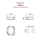 CDRH104R Power Inductor 100PCS Shielding 2.2/4.7/6.8/10/15/22/47/68UH SMD Inductance CD104 100/150/220/330/470UH 10*10*4