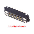 Spacing 2.54mm 2A DC Magnetic Pogo Pin Connector 4/5/6/7/8Pin Pogopin Male Female Spacing 2.5 Spring Loaded DC Power Socket Spot