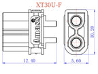 1 PCS/5 PCS XT30U Amass 1PCS Male Female Connector Plug With 16/18AWG Silicon Wire