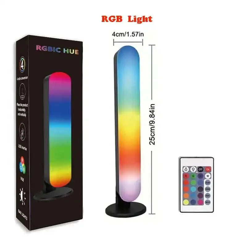 2pcs RGB Led Light Bar Music Rhythm Lights for  Gaming Room Tv and Party Decoration Sync with Music Rgb Desk Lamp