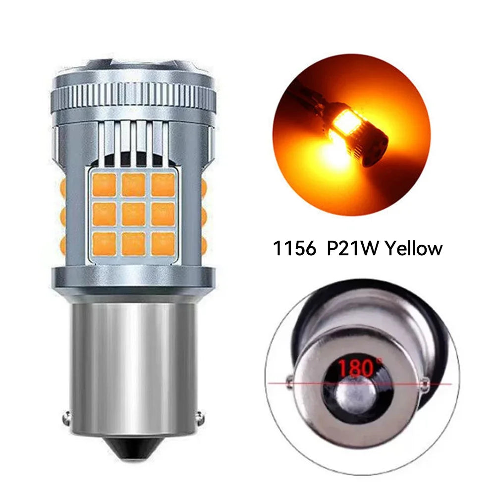 Car LED 1156/1157/T20 Signal Lights Headlight Bulbs Turn Lamp Running Light Bright 3030 36smd PY21W Anti Flicker Brake Lamp