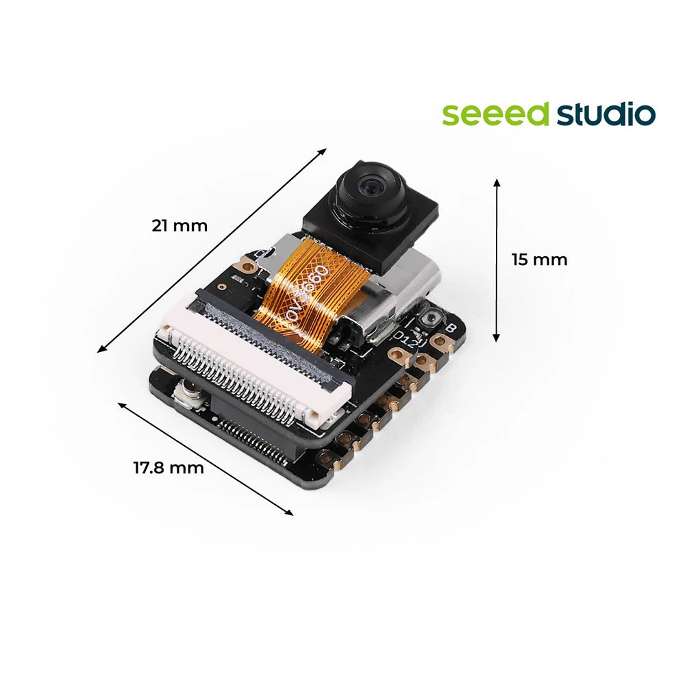 Seeed Studio XIAO ESP32 S3 Sense Development Board Wi Fi BLE Camera Microphone 8MB PSRAM FLASH for AIoT Embedded ML Projects