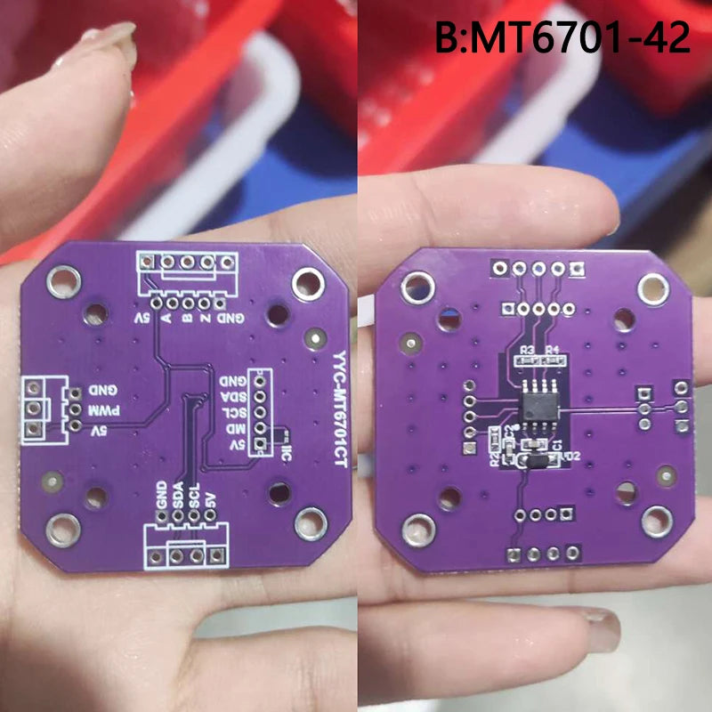 New Magnetic Encoder MT6701 Magnetic Induction Angle Measurement Sensor Module 14bit High Precision Can Perfectly Replace AS5600