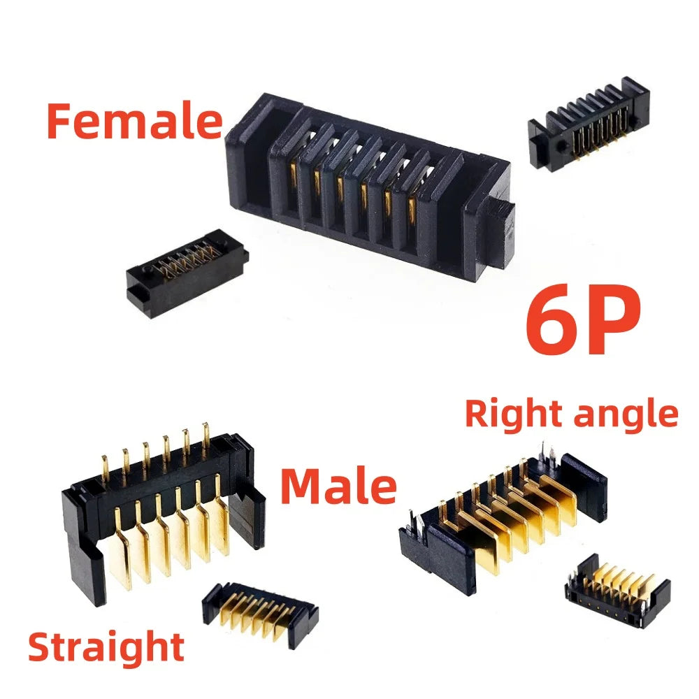 5 20Pcs Blade Male Battery Connector 2.0 MM Pitch 3 4 5 6 7 8 9 10 11 12 Position Right Angle Through Holes Straight PCB Header