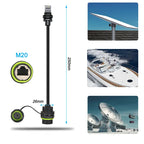 For Starlink Gen3 to RJ45 Ethernet Adpater Connector IP68 Waterproof for SPX Extender Mini GEN3 V3 CAT6 Gigabit Cable Connector