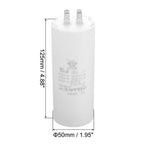 CBB60 8uf-100uf Running Capacitor AC 450V 4 Pins 50/60Hz Double Insert Cylinder Bottom for Air Conditioning Water Pump Fan Motor