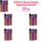 1/5/10/30Pcs ESP32S 38Pin Purple Expansion Breakout Board NodeMCU 32S Wifi UART Serial Communication Module Lua Program Board