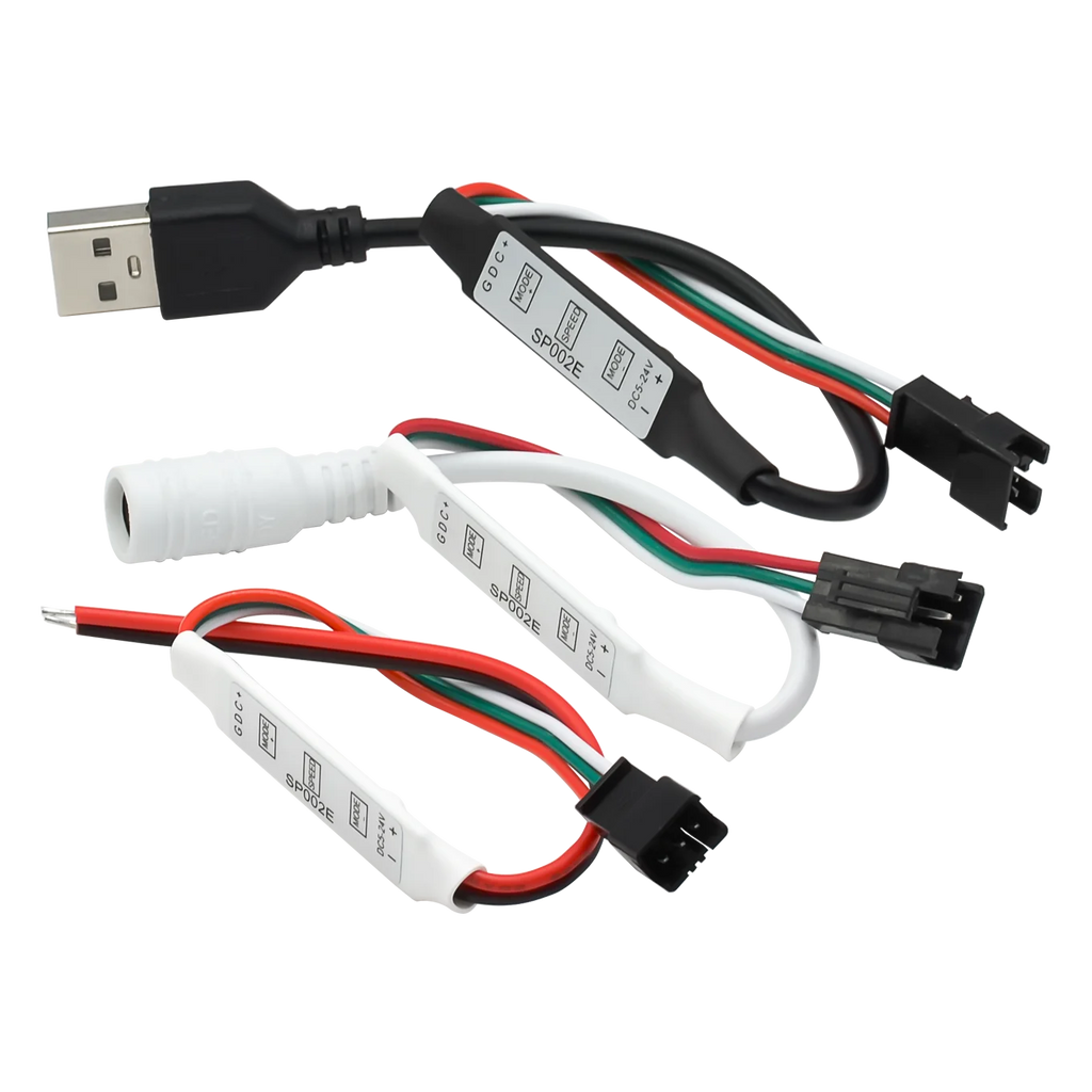 SP002E Mini 3 Keys RGB Led Controller For DC5-24V Pixels Dream Color WS2811 WS2812B UCS1903 16703 Led Strip Light