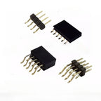 10pcs 2.54mm Double Row Right Angle RA SMT Horizontal SMD/SMT 2X3/4/5/6/7/8/10/20/40P PCB Surface Mount PH8.5 Male Female Header