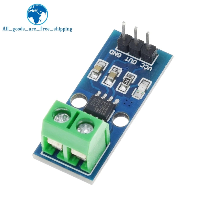 1/3PCS Hot Sale ACS712 5A 20A 30A Range Hall Current Sensors Module ACS712 Module For Arduino 5A 20A 30A