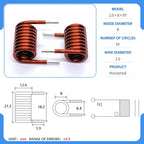 hollow inductor coil inductor copper wire  full specifications