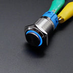 16mm 19mm 22mm Metal Power Supply Switch Push Button PC Pulsador Car Engine Backlit 3v 6v 12v 24v 220v Momentary Start Stop LED