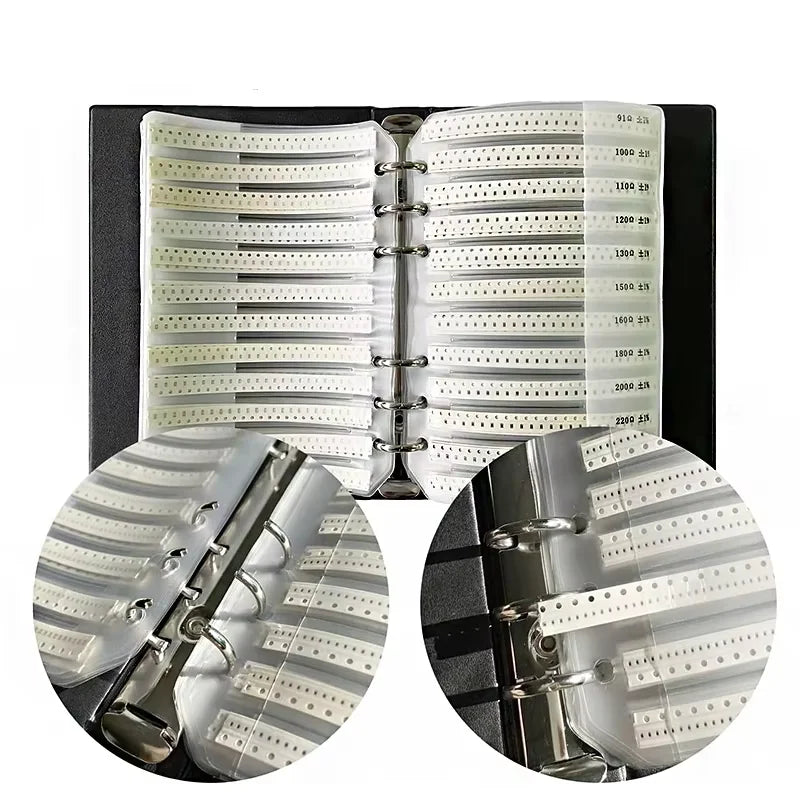 1206 SMD Resistor Sample Book, 170 Values 1% Tolerance, 25pcs/Value Resistor Kit