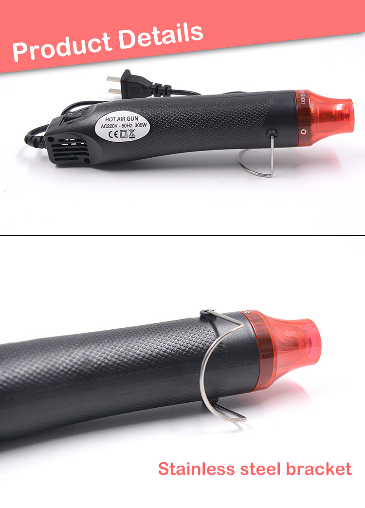 300W Hot Air Heat Gun Electric Power Temperature Blower Thermoresistant Tube Heat Shrink Wrapping Shrink Tube With Hot Air Guns