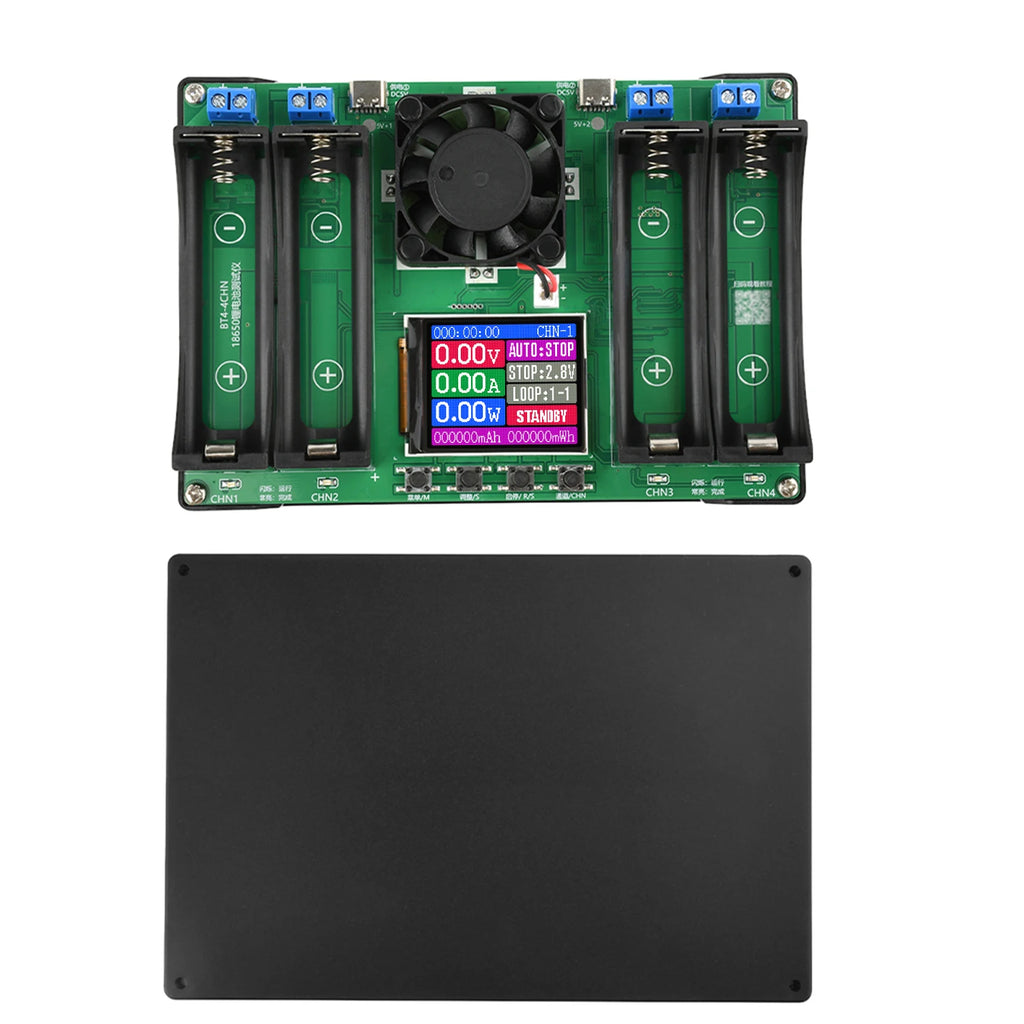 Battery Tester LCD Display Universal Battery Checker Analyzer Charger for 18650 Batteries 4 Channel Internal Resistance Tester