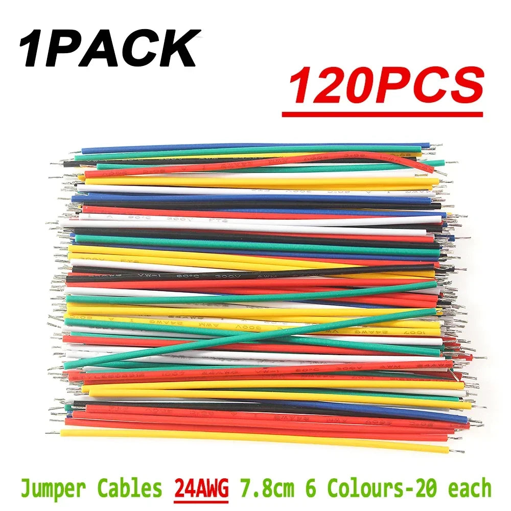 New 120/350/560/840PCS Breadboard Jumper Wire Kit 14 Lengths Assorted for Breadboard DIY Kits 26AWG 7.8cm Jumper
