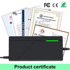 72V 60V 2A/3A/5A 20S 16S 18650 Lithium Battery Charger DC 5.5*2.1mm, Multiple Plug Options, Intelligent Charger EU/US/UK/AU