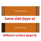 2pcs 0.5mm Pitch FPC FFC Flat Flexible Cable 6P/8P/10P/12P/14P/16P/20P/24P/26P/28P/30P/32P/40P/50P/60P Gold Finger Contact