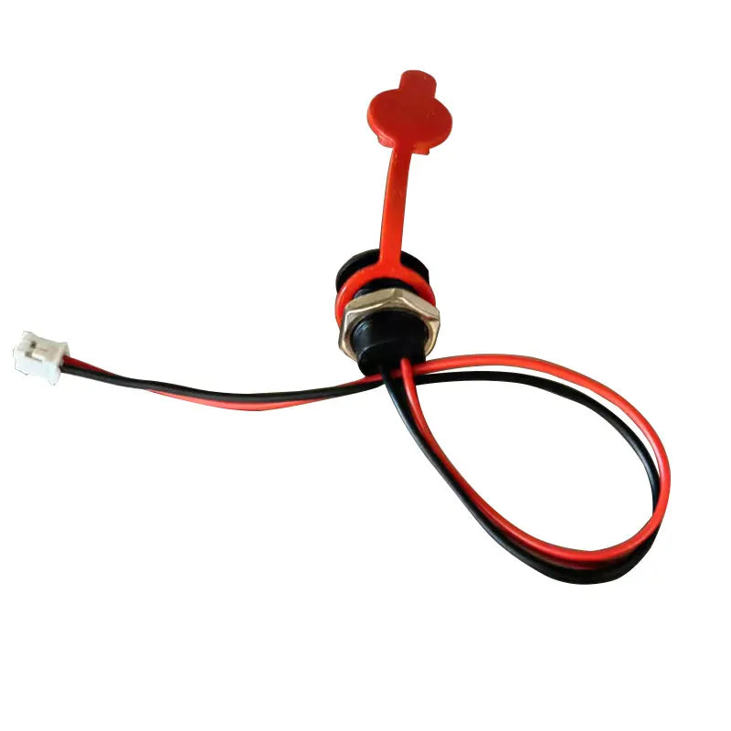 1Pcs USB Type C Female 2 Pin to JST PH 2.0mm 2Pin Plug Wire Cable Connector Type-C Socket Charging Port Nut Panel Mount with Cap