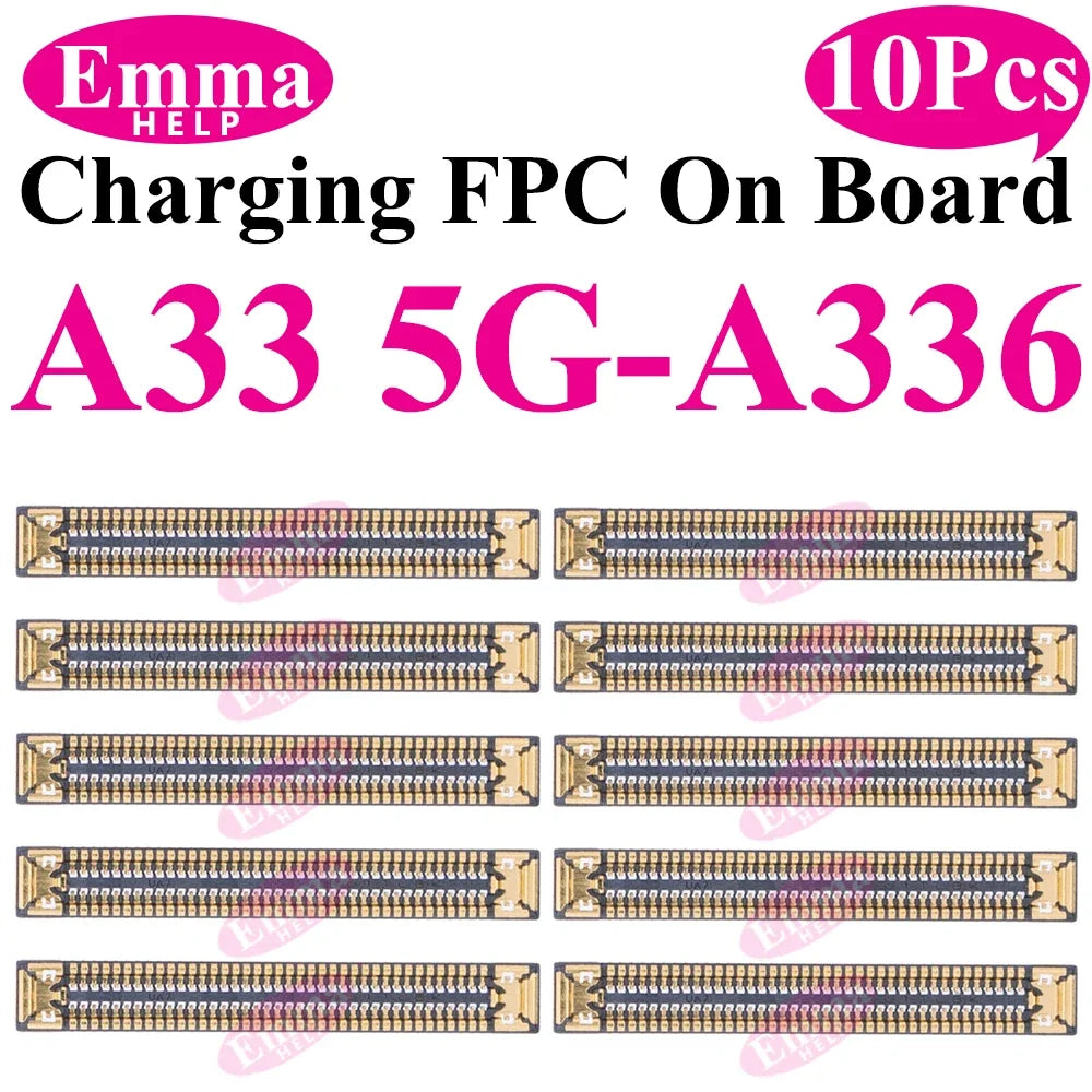 10Pcs USB Charger Charging Port FPC Connector For Samsung Galaxy A12 A22 A32 A52 A72 A02 A03 A13 A23 A33 A53 A73 Plug On Board