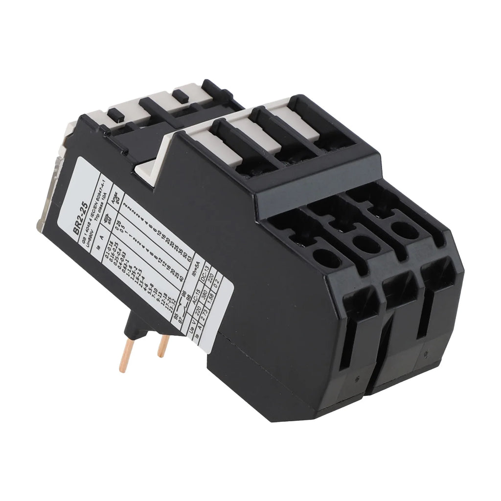 Thermal Overload Motor Relay 3 Phase AC 50Hz/60Hz FR NR2-25 IP20 Plug-in With Indicator Light For CJX2 Series Contactors