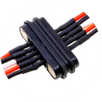 3A Magnetic Spring Loaded Pogo Pin Connector 24VDC LED Snap-on JST SM JR Servo Extended Cable 5/6/7/8/9 Pin Male Female Blind