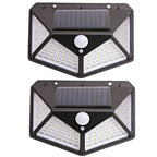 100 LED Wall Lights Outdoor Solar Lamp PIR Motion Sensor Solar Powered Sunlight Street Light for Garden Decoration